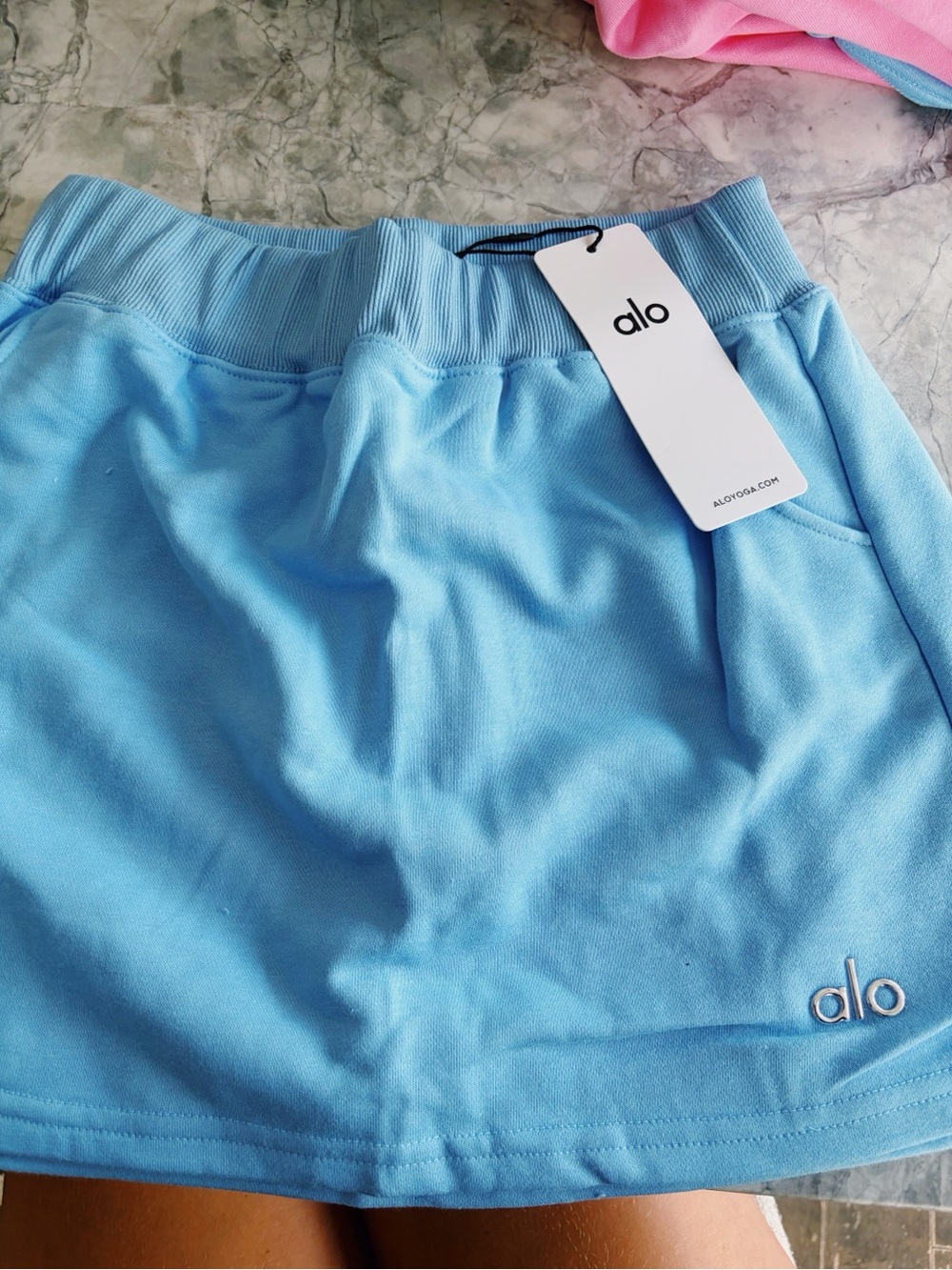 ALO Yoga Light Blue Active Skort